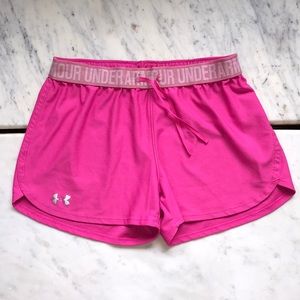 Under Armour Hot Pink Running Shorts